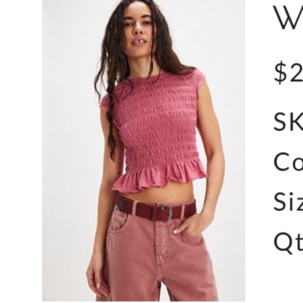 We The Free Sylvie Tee in Pink